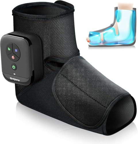 Comfytemp Wireless Massaggiatore Piedi Circolazione, Allevia la Fatica, Massaggio Airbag Portatile, Controllo Tramite App Fai Da Te, Funzione Riscaldante, Adatto per Caviglie e Piante,Regali per Papà