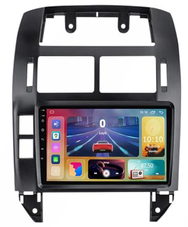 YIANKWY Android 14 9 Inch Car DVD Player Radio Head Unit For Polo Mk4 2004 2006 2007-2009 GPS Navigation Head Unit Support Full RCA Output Bluetooth4.0 WIFI Car Auto Play DVR DAB+ TPMS