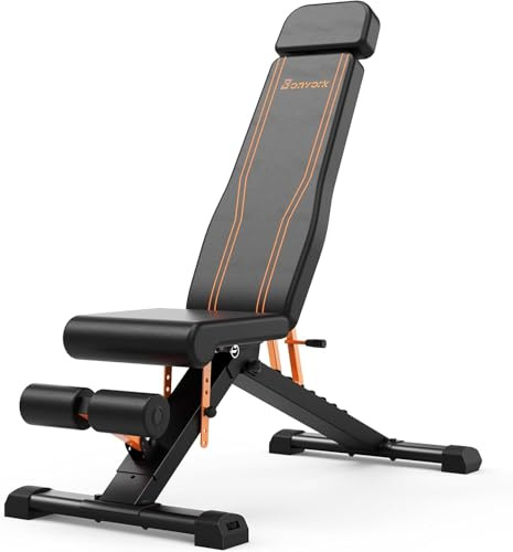 palestra pieghevole 400kg, Piana per Allenamento Inclinato Declinabile Piano con Schienale Allungato, Attrezzatura per Allenamento di per Palestra Domestica (91CM Backrest)