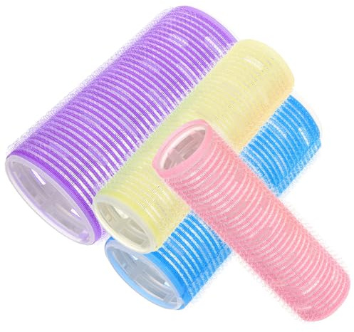 SOESFOUFU 4pièces Bigoudis Auto-agrippants pour Cheveux Lot de Bigoudis de Coiffure Portables pour Femmes et Filles