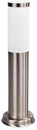 Outdoor Lights 'Kristof' (Modern) in Silver Made of Stainless Steel (1 Light Source, E27) from Lindby | Pillar Lights, Garden Light, Path Light, Bollard Light, Path lamp, Pillar Light