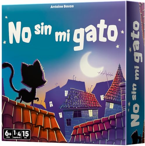 Asmodee No sin mi Gato, Juego de Mesa de Estrategia y Laberintos | Para Salvar Gatitos Callejeros, Divertido Desafío Táctico Familiar, A Partir de 6 Años, 1-4 Jugadores, 15 Minutos, Español