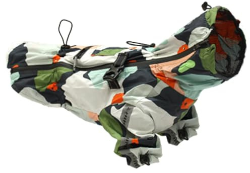Croci Hiking Regenmantel für Hunde, tragbar, Go Harlequin, Größe 30 cm – 182 g