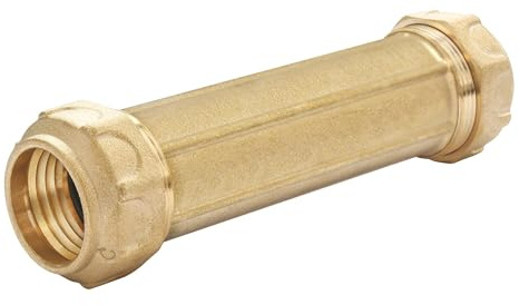 SOMATHERM FOR YOU, Manchon de réparation laiton pour tube PE Ø25 - Raccord à serrage extérieur, étanchéité optimale, joint torique EPDM, résistant jusqu'à 20 bars, usage eau potable