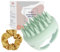AIMIKE Kopfmassage Bürste, kopfmassage und stimulieren das Haarwachstum, Tiefenreinigende Kopfhaut Massagebürste， Reduziert Schuppen, Scalp Massager für Nass Trocken Haar(Grün)