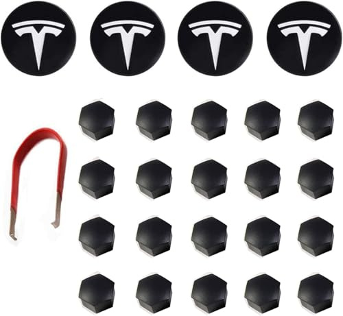 XINFOOB for Tesla Model 3 Y S X Wheel Hub Caps Center Cover Silver Matte (4PCS) Modification Hubcaps for Tesla Accessories