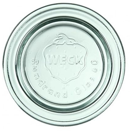 Weck Deckel 60 mm 6 Stück | Zum Einmachen von Konserven, Säften, luftdichtes Aufbewahren von trockenen Zutaten