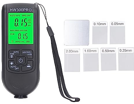 Digital Coating Thickness Gauge, Paint Depth Gauge Meter, 0 to 2000UM Paint Mil Thickness Meter Gauge for Used Car Buyers, High Contrast Backlight LCD, Check Car Original Coating