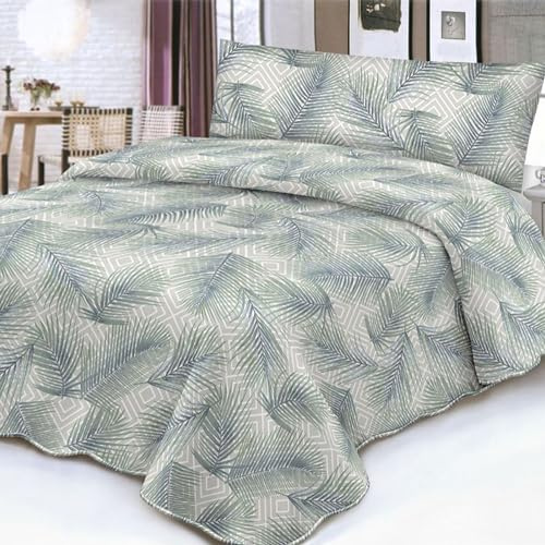 GREATOYAR Juego de Sábanas, Set Sábanas de 3 Piezas, 1 Sábana Bajera Ajustable, 1 Sábana Encimera, 1 Fundas de Almohada, Sábanas Modernas, 100% Poliéster, Hipoalergénicas, para Cama 135cm, Modelo 91