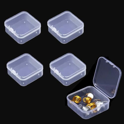 Confezione da 4 piccoli portapillole, scatole per tablet da portare in viaggio, porta vitamine da viaggio che si adattano a quasi tutte le tasche