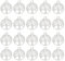 PLABBDPL 20pcs Lebensbaum Anhänger, antiksilberfarben, aus Metall, 20x24mm Kettenanhänger, ideal für Geschenke zur Kommunion, Taufe und Hochzeit, perfekte Deko für den Baumschmuck,