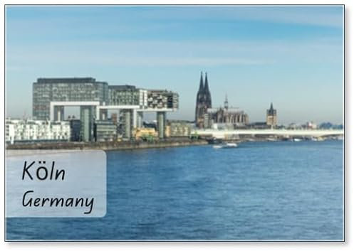 Köln Kühlschrankmagnet Stadtpanorama Mit Kölner Dom