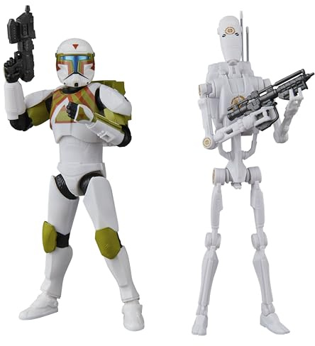 Hasbro Star Wars The Black Series, Clone Commando e B1 Droide da battaglia, action figure collezionabili da 15 cm ispirate al videogioco Star Wars: Battlefront II