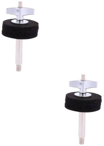 QUMIIRITY 2stücke Iron Plating Cymbal Stacker Für Bass Drum Robuste Und Langlebige Halterung Installieren Für Schlagzeug Und Percussion Schwarz