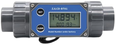 Contador de Agua, Medidor De Flujo Electrónico LCD Pantalla Digital Medidor De Flujo DN25-80 ZJLCD-BT01 Tubería De PVC Agua Líquida For Riego De Granja/jardín , para uso doméstico en el jardín(DN80,Wi