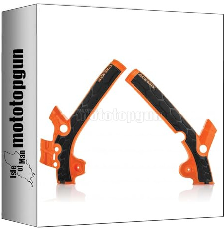 acerbis 0021869.010 x-grip rahmenschutz orange kompatibel mit ktm sx 85 2013 2014 2015 2016 2017 mototopgun