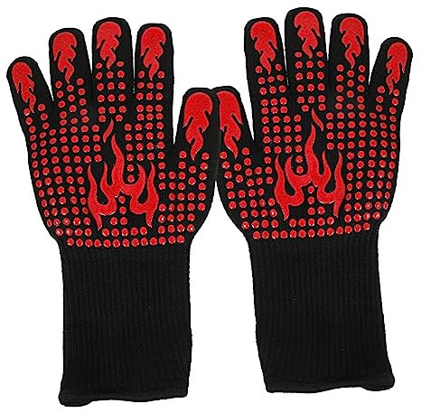 STOBAZA Ofenhandschuhe Hitzebeständige Backhandschuhe Für Küche BBQ Mikrowelle Langlebige Und Sichere Handschuhe Für Täglichen Gebrauch