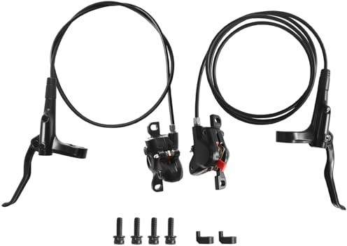 MT200 MTB Hydraulic Disc Brake Set, Left Front 800mm & Right Rear 1550mm, Mountain Bike Brakes Set for Mountain Bike, Road Bike, Fat Bike(2 Piston)