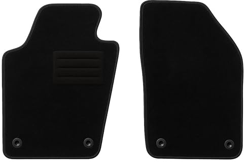 Motohobby Fußmatten passend für Skoda Fabia III Schwarz 2-teilig | Automatten, maßgeschneidert, rutschfest, Schmutzschutz für jeden Tag, Polypropylen