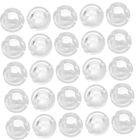 CIYODO Topes de Cadena de Cuentas para Persianas Enrollables de Pom, Fijadores Ajustables para Cortinas 25 Piezas, Accesorios Seguros para Cadena de 4.5 MM