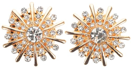 PACKOVE Bouton Manchette Femme Strass Bijoux De Manchette De Chemise Pour Femmes Couvre-Boutons Décoratifs Pour Chemises Accessoires De Mode Pour Mariages Réunions D'Affaires Et Dîners
