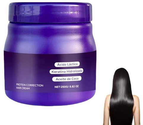LuminoLiss Senza Formolo, Crema Lisciante per Capelli, Crema Correttiva Proteica, Trattamento Lisciante per Tutti i Tipi di Capelli