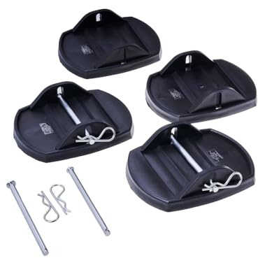Preiswert & Gut Stützplatten Wohnwagen 4er Set 180x140 mm Kunststoff