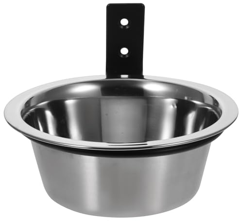 DOITOOL Hundenapf Wandmontage Höhenverstellbarer Edelstahlnapf für Haustiere mit Anti Funktion Geeignet für Futter und Wasser für Mittelgroße und Große Hunde