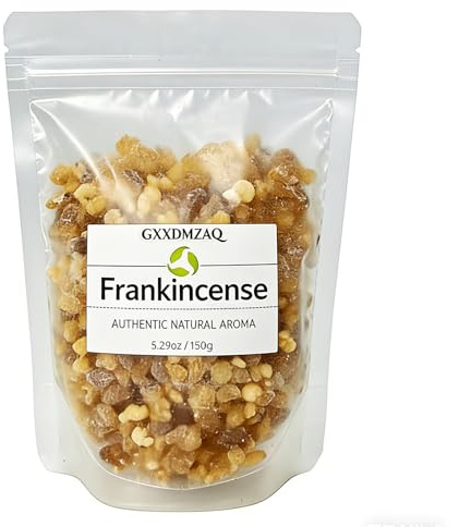 Natural Frankincense Resin Tears - 150g (5.3oz) Wild-Harvested, Hand-Sorted Boswellia Sacra Incense for Rituals, Home Aromatherapy, Meditation & Yoga - Premium Ceremonies-Grade Resin Granules