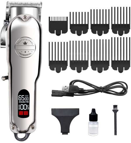 Oryzon ProTrim 2.0 – Präzise Edelstahlklingen und kraftvoller Motor, Haarschneidemaschine, Haarschneider Herren Drahtlos und tragbar(C99-USB)
