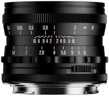 Brightin Star 35 mm f/1.4-objektiv för E-fäste | manuellt fokus | fullformat | 35 mm f1.4 fast brännvidd (svart, E Mount)