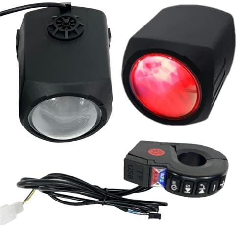 Impianto stereo per moto, Altoparlanti montati sul manubrio, Audio Hi-Fi potente, Amplificatore impermeabile, Suono chiaro e forte, Accessorio per uomini e donne, Uso esterno duraturo, E-Music