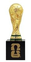 Generisch WM 2026 WM Pokal 7cm auf Sockel - Offizielles Lizenz-Produkt Höhe gesamt 10,5cm - Bitte Höhe beachten