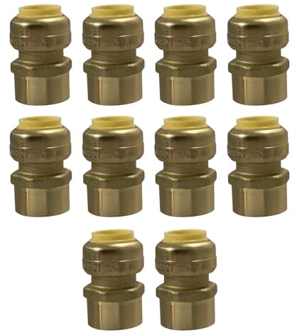 10 Pcs XFITTING 1/2 Push Fit Female Adapter