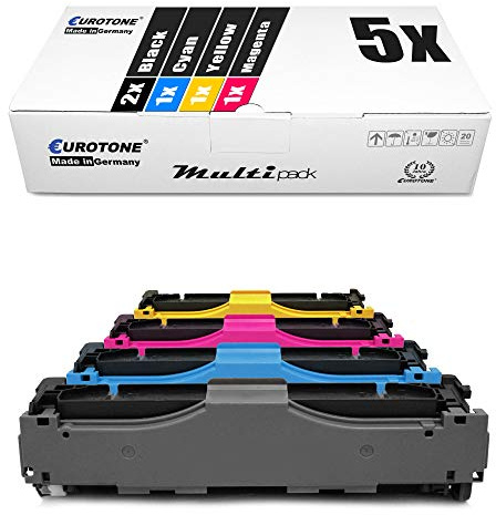 5X Müller Printware kompatibler Toner für HP Color Laserjet Pro MFP M 377 477 fdn dw fdw fnw ersetzt CF410X-13X 410X