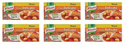 6x knorr Delicato dado brodo Suppenwürfel Brühe sanft reich an Geschmack 10 pz