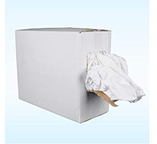 chiffon blanc - carton de 10kg - peu de coutures