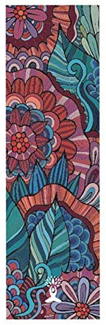 LIANYG Yoga Handtuch 30x100cm Yoga Decke rutschfeste Yoga Matte Faltbare Gedruckte Mikrofaserhandtuch Für Frauen Schnelle Trockene Fitness Yoga Decke Yoga Decke (Color : Blue)