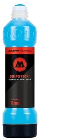 Molotow Dripstick Permanent Paint 860DS Glanzmarker auf Alkoholbasis (Shock Blue Middle)