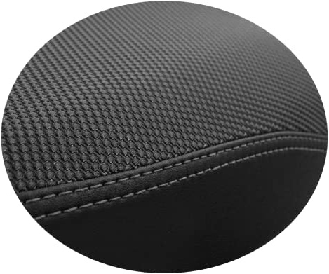 Moto Discovery Funda de Asiento Compatible con Yamaha FZ1-S Fazer 2006-2015 Negra con Costuras Gris Oscuro (C)
