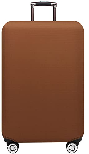 Hiseng Elastisch Kofferhülle Kofferschutzhülle Einfarbig Reisekoffer Hülle Luggage Cover Spandex Kofferschoner Abdeckung Waschbar Gepäck Abdeckung (Kastanienbraun,XL (29-32 Zoll))