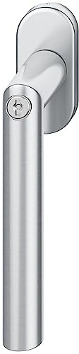 FSB Fenstergriff 34 1076 81415 abschließbar ovale Rosette, Edelstahl matt
