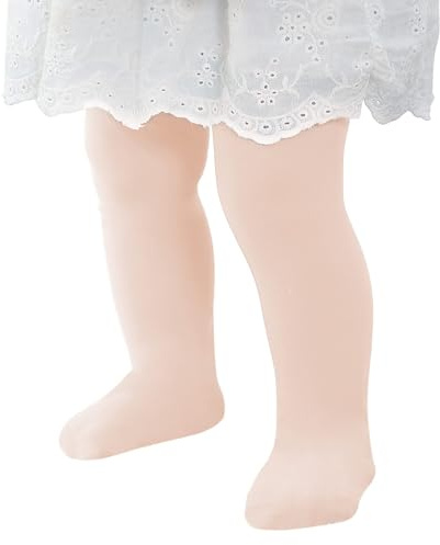 Zando Stretchy Pink Ballet Tights for Toddler Girls 18-24 Months - Toddler Pink Dance Tights Ultra Soft Colorful Baby Girls Leggings for Daily Party 1-2T