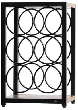 EMINZA Casier Range-Bouteilles Industriel 6 emplacements (H20 cm) Sacha Noir