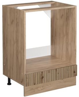 Vicco Herdumbauschrank R-Line, Artisan-Eiche, 60 cm | ✓ Backofennische · Ohne Arbeitsplatte · Höhenverstellbare Füße · ✓ Frei kombinierbar · Einfache Integration ✓
