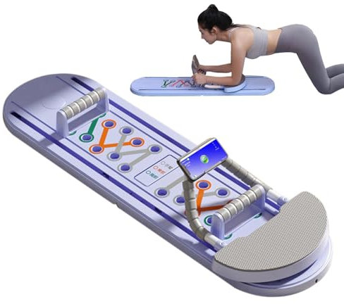 Pilates Reformer Klappbrett, Pilates Gleitbrett, Abs Pilates Gleitbrett, Faltbare Grundtrainingsausrüstung, vielseitiger Ab Basic Trainer für eine hervorragende