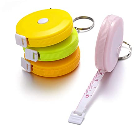 SEWACC Nastro di Misurazione Mini ad Alta Precisione Portatile con Anello per Misurare Circonferenza Corporea e Altezza in Casa e'Aperto