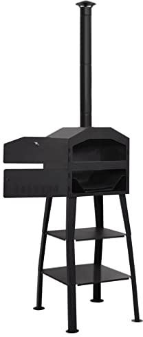 Generico Forno per Pizza da Esterno a Carbone con 2 Pietre Refrattarie,Casa e Giardino,Cucina e Pranzo,Elettrodomestici,Tostapane e Griglie,Tegami per Pizza,Nero,28.28 kg,318145