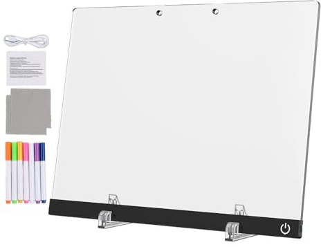 Led Drawing Board - 7 Color Light Doodle Tablet | Writing Doodle Pad, Long Lasting Children Led Writing Pad For Birthday Party Gathering Home School Classroom Nursery Kindergarten