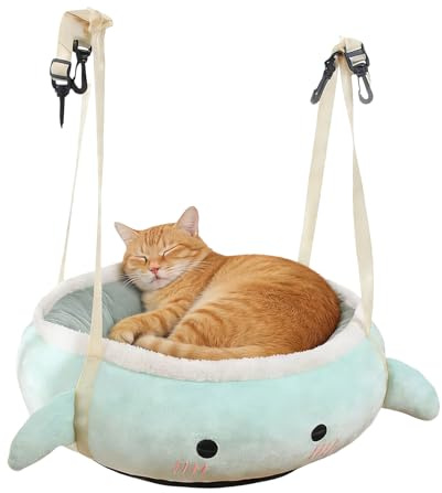 Hamaca para Gatos de Dormir Cálido Para Gatitos | Asiento de Ventana para Cachorros para Dueños de Mascotas Amantes de Animales Refugios Apartamento Casa Sala de Estar
